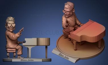 3D model Elton John (STL)